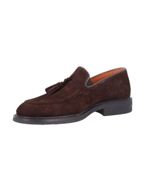 Mocassins Curiel en daim marron