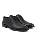 Nograbor schwarzes Leder Oxford