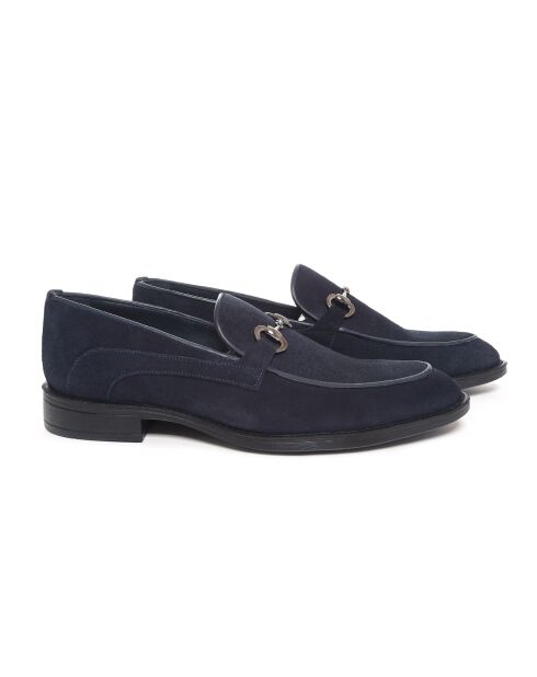 Mocassins Solira en daim bleu marine