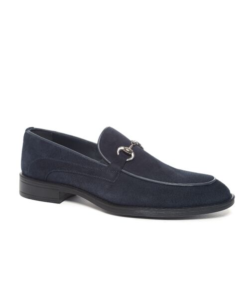 Mocassins Solira en daim bleu marine