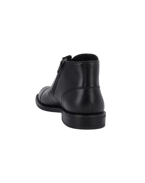 Boots Pralon en cuir noires