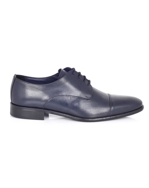 Derbies Parel en cuir bleu marine