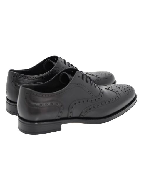 Oxford de piel negra Pabro