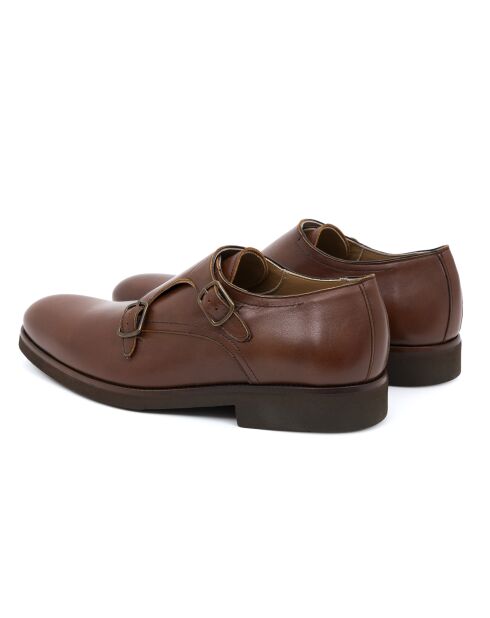 Monks Fankmen en cuir marron