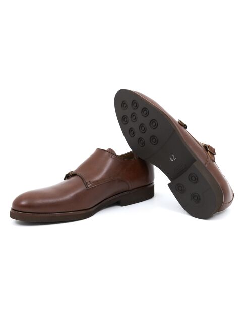 Monks Fankmen en cuir marron