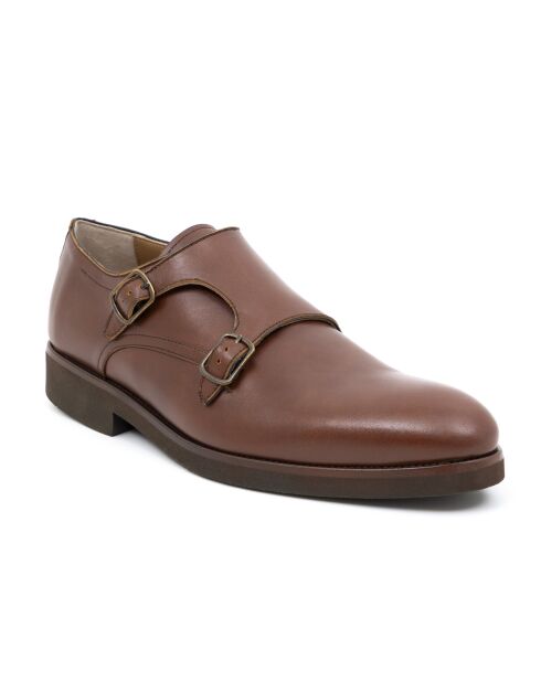 Monks Fankmen en cuir marron