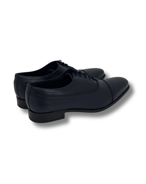 Brazalete Oxford de piel azul