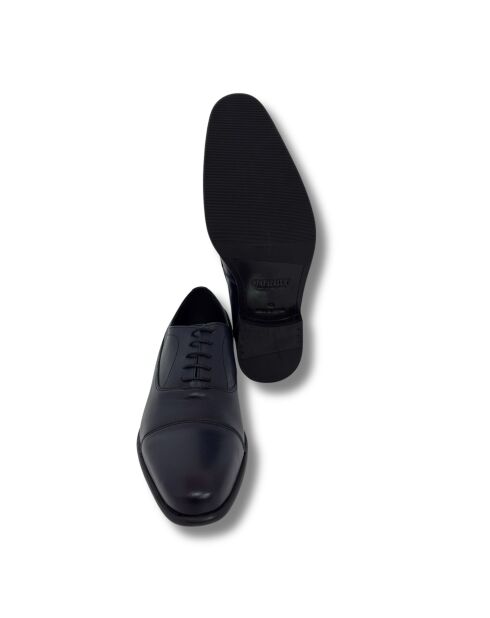 Brazalete Oxford de piel azul