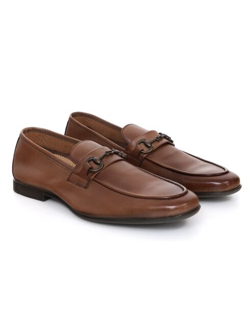 Mocassins Ubril en cuir marron