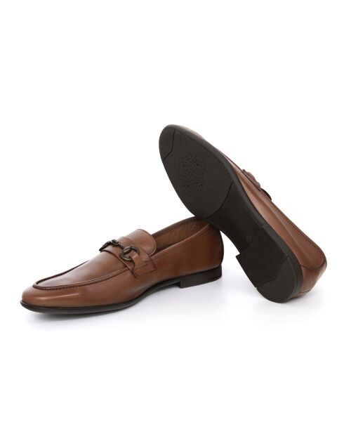 Mocassins Ubril en cuir marron