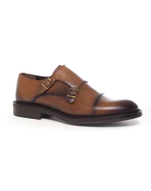 Monks Osvan en cuir marron