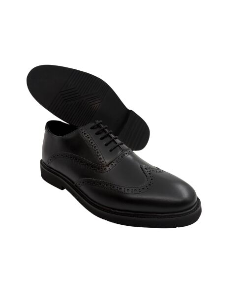 Oxford Parnel en cuir noir