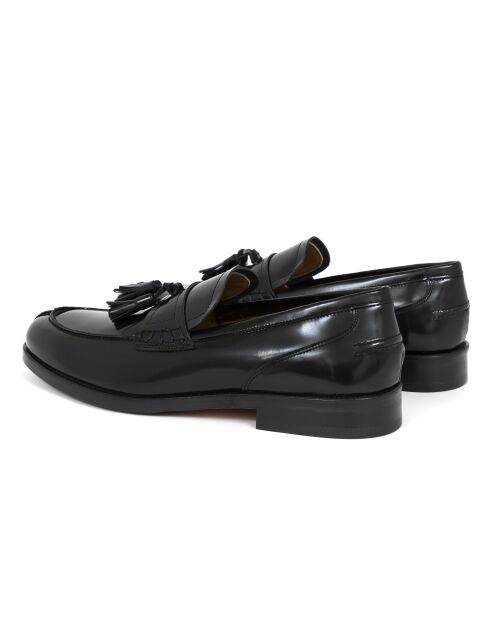 Mocassins Vicoven en cuir noirs