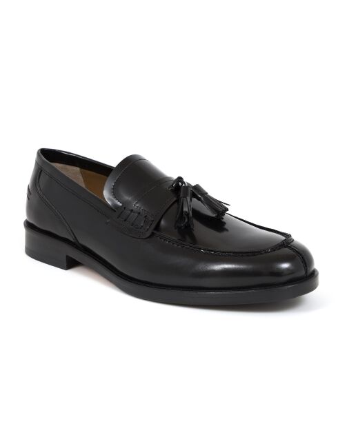 Mocassins Vicoven en cuir noirs