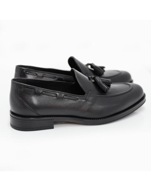 Mocassins Kuror en cuir noirs