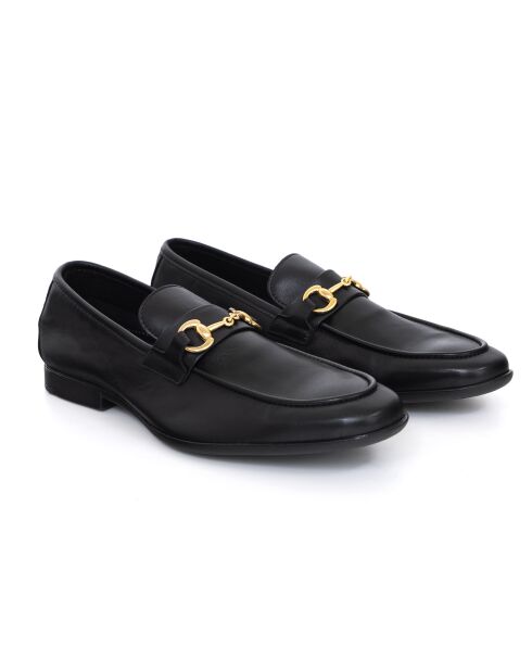 Mocassins Ubril en cuir noirs