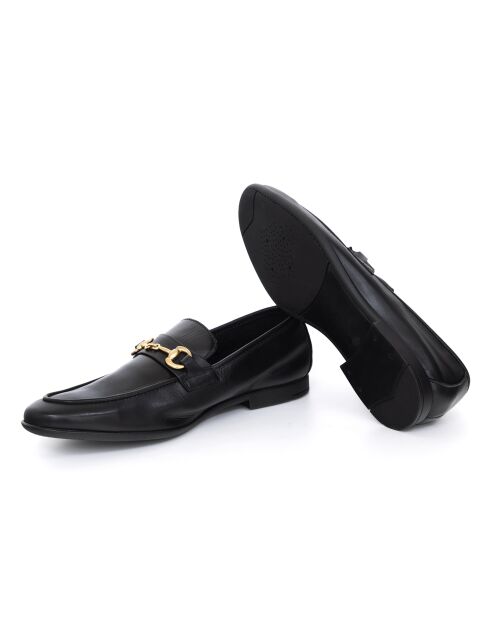 Mocassins Ubril en cuir noirs