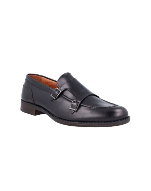 Monks Polver en cuir noires