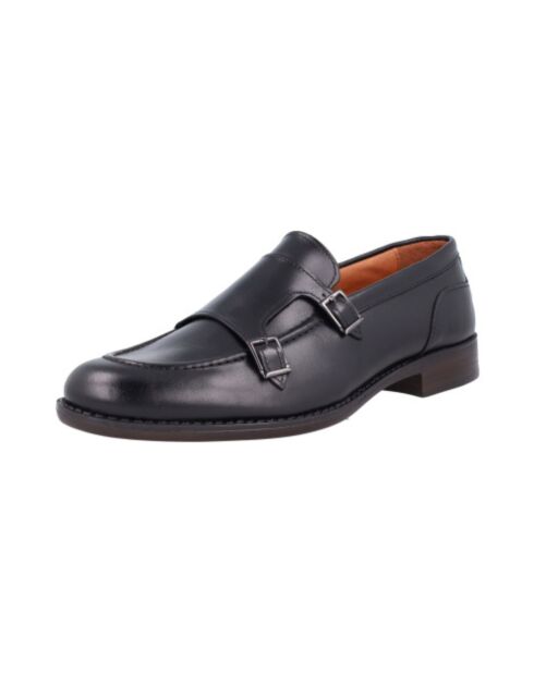 Monks Polver en cuir noires