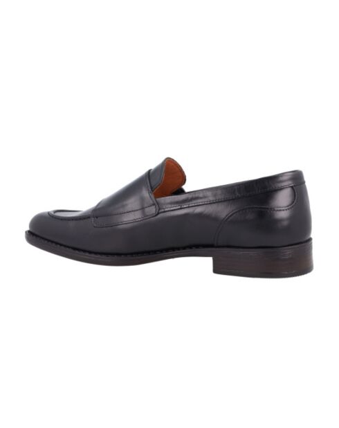 Monks Polver en cuir noires