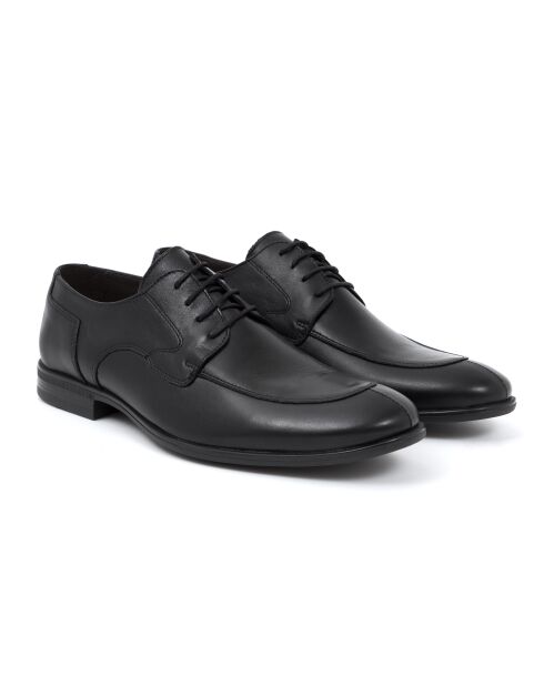 Derbies Milbod en cuir noir