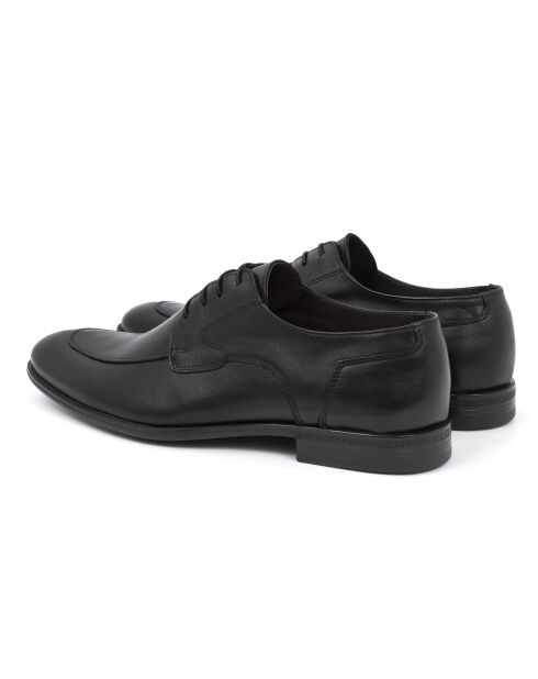 Derbies Milbod en cuir noir