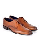 Pagro Derbys aus braunem Leder