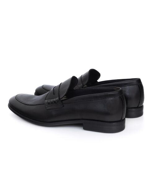Mocassins Nirela en cuir noirs
