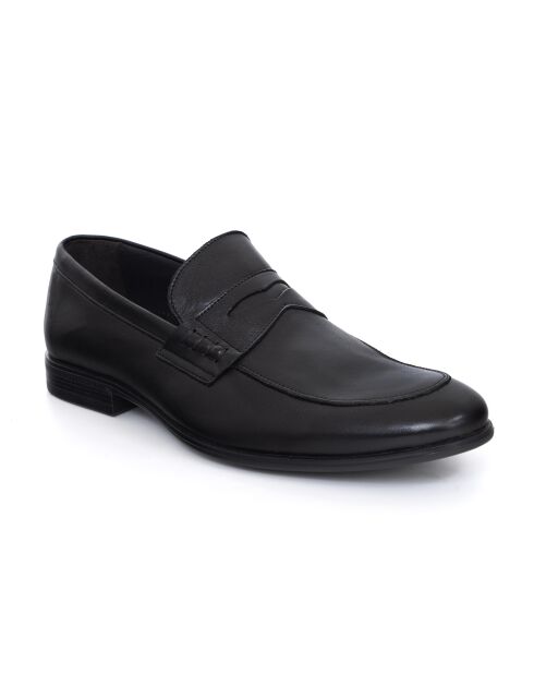 Mocassins Nirela en cuir noirs
