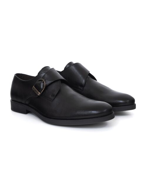Monks  Perola en cuir noir