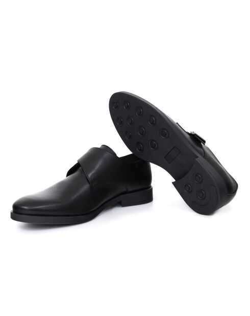 Monks  Perola en cuir noir