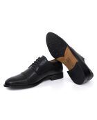 Morlen Derbys aus schwarzem Leder