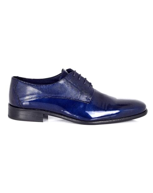 Derbies Parrero en cuir bleu marine