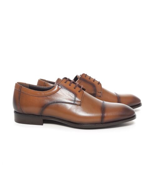 Derbies Ibrato en cuir marron