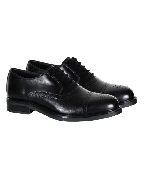 Oxford Voforo en cuir noir