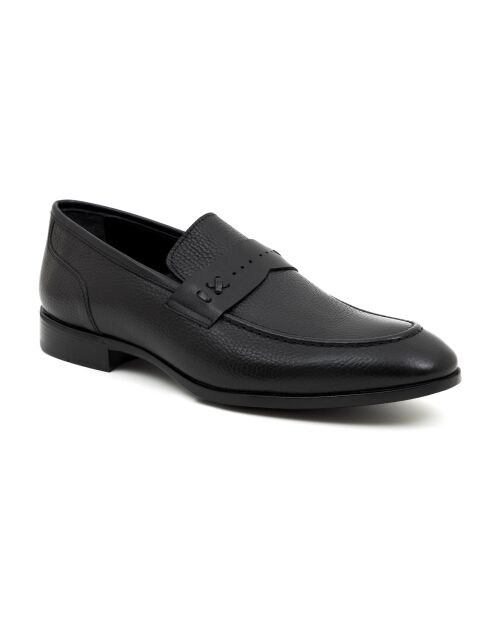 Mocassins Elvoro en cuir noirs