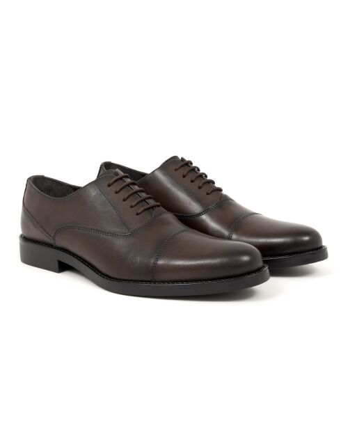 Oxford Vanifen en cuir marron
