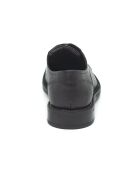 Jumans Derbys aus schwarzem Leder