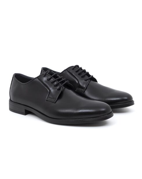 Derbies Amilavy en cuir noir