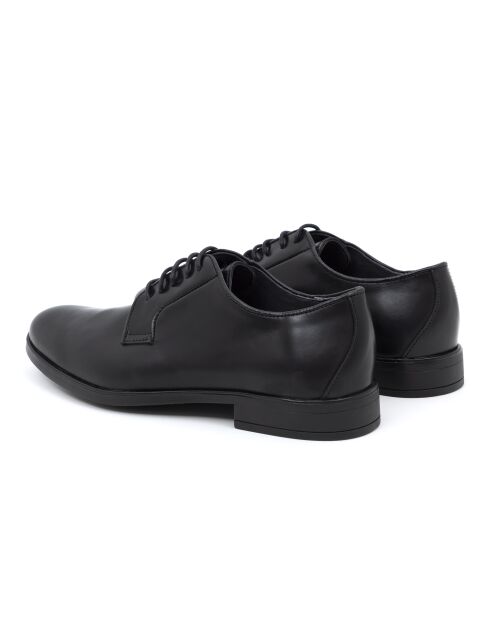 Derbies Amilavy en cuir noir