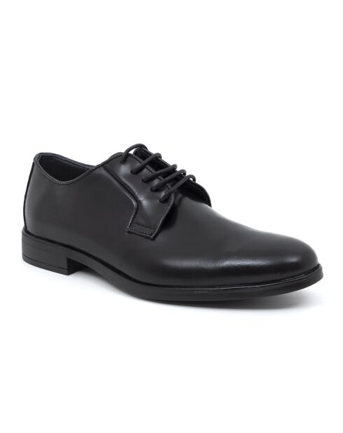 Derbies Amilavy en cuir noir