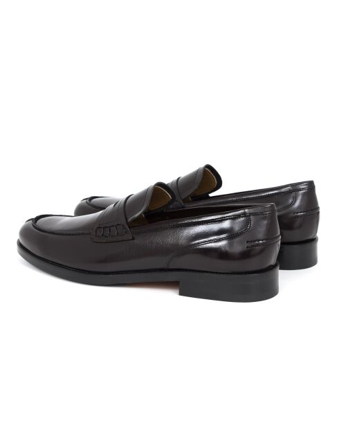 Mocassins Vizantik en cuir bordeaux