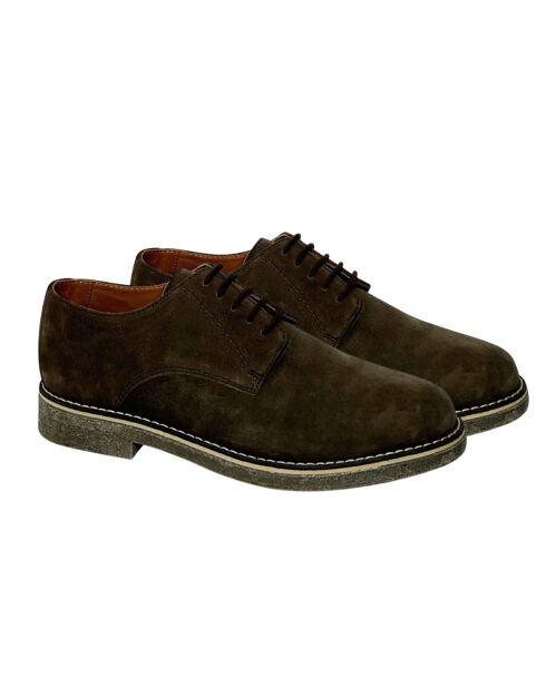 Derbies Saneiro en daim marron