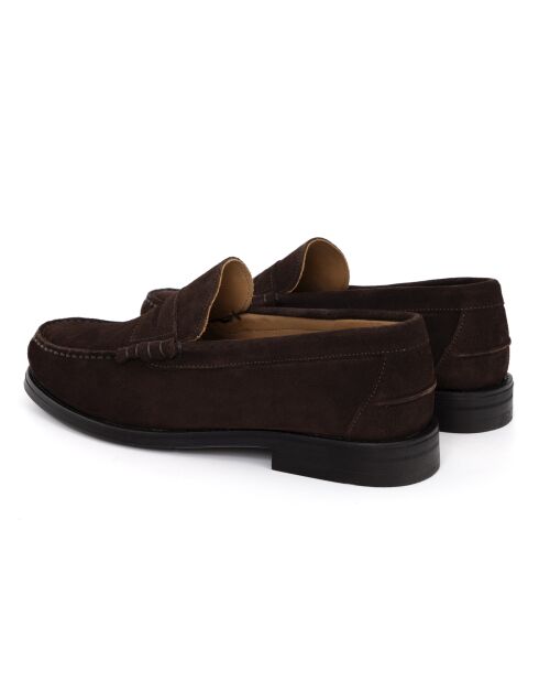 Mocassins Satora en daim marron