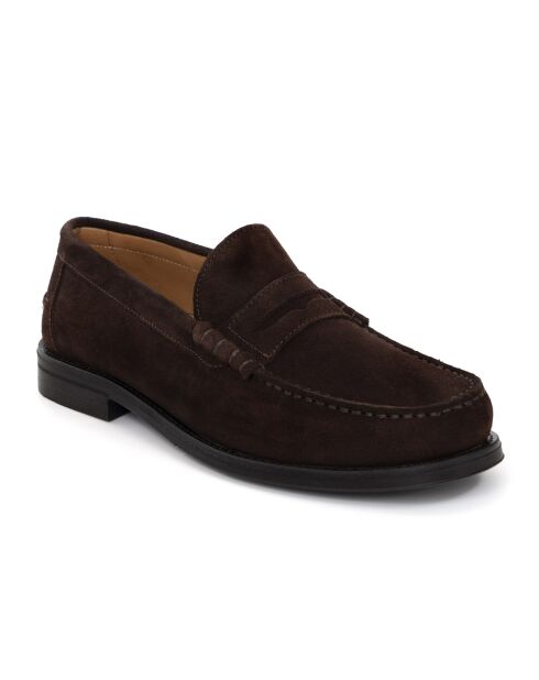 Mocassins Satora en daim marron