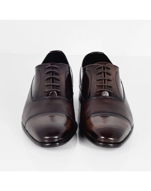 Oxford de piel marrón Pamor