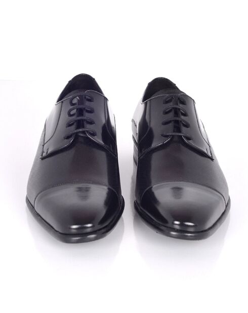 Derbies Pakel en cuir noir