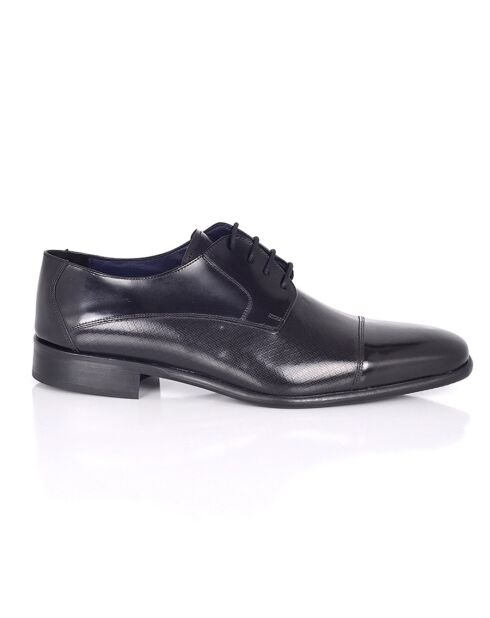 Derbies Pakel en cuir noir