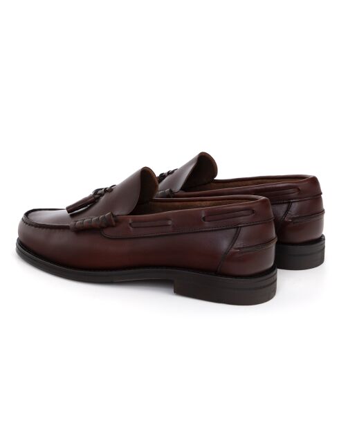 Mocassins Rasila en cuir marron