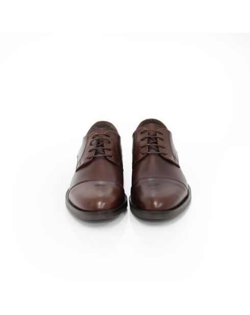Derbies Manir en cuir marron